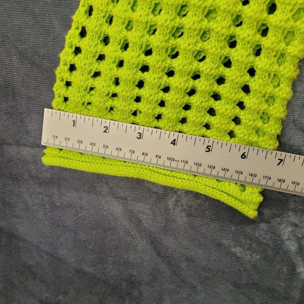 🌈 Y2K Colorblock Crochet Sweater Wild Fable M | Festival Knit Top - Picture 8 of 12